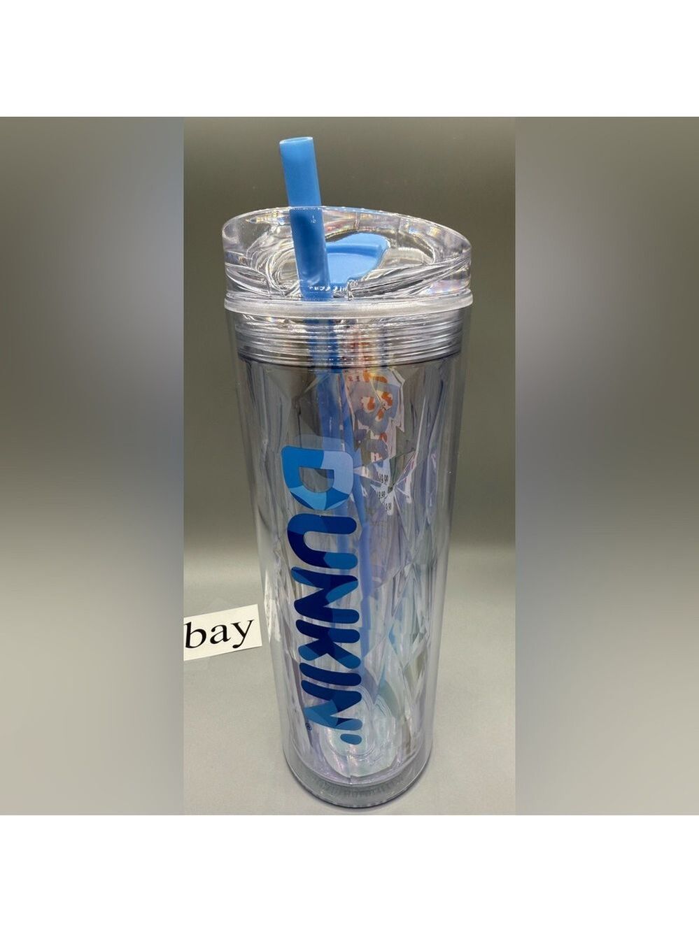 NEW Dunkin' Summer 2025 Sipper Chiseled Ice /24oz Tumbler/ BLUE / NWT